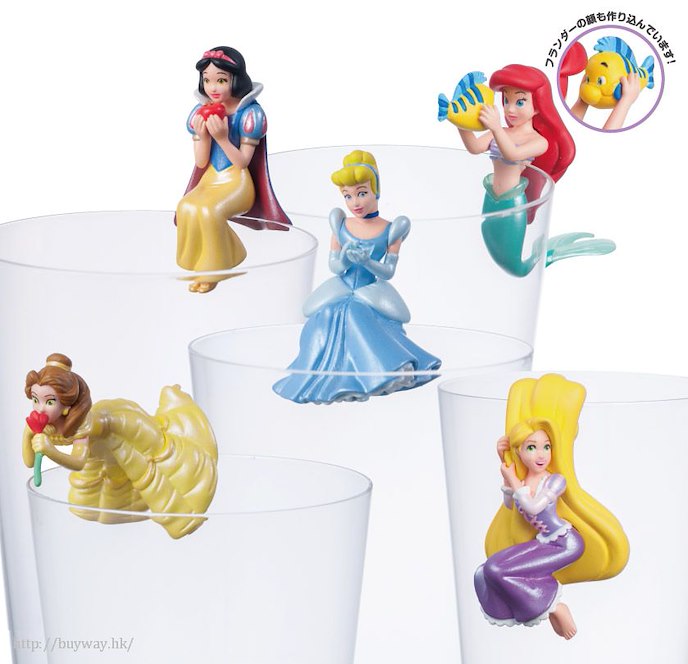 迪士尼系列 : 日版 PUTITTO 公主系列 杯邊裝飾 (8 個入)