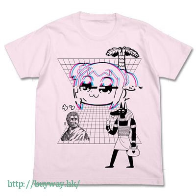 Pop Team Epic : 日版 (大碼)「KUSOWAVE」淺粉紅 T-Shirt