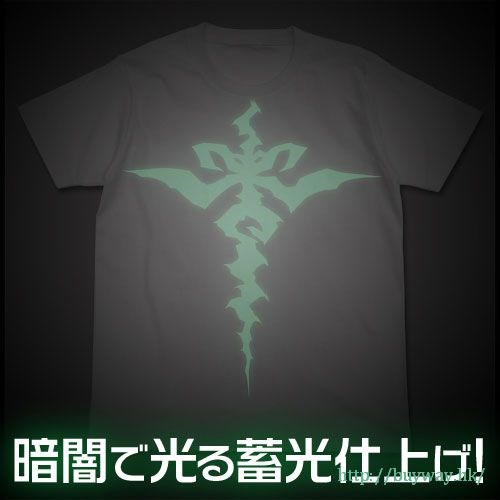 Fate系列 : 日版 (加大)「黑 Saber」紋樣 白色 T-Shirt