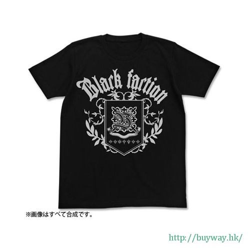Fate系列 : 日版 (加大)「黑の陣營」黑色 T-Shirt
