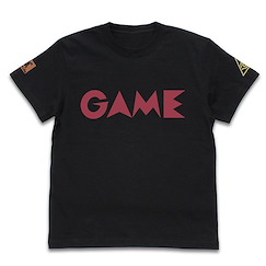 遊戲王 系列 : 日版 (細碼)「武藤雙六」遊戲店標誌 黑色 T-Shirt