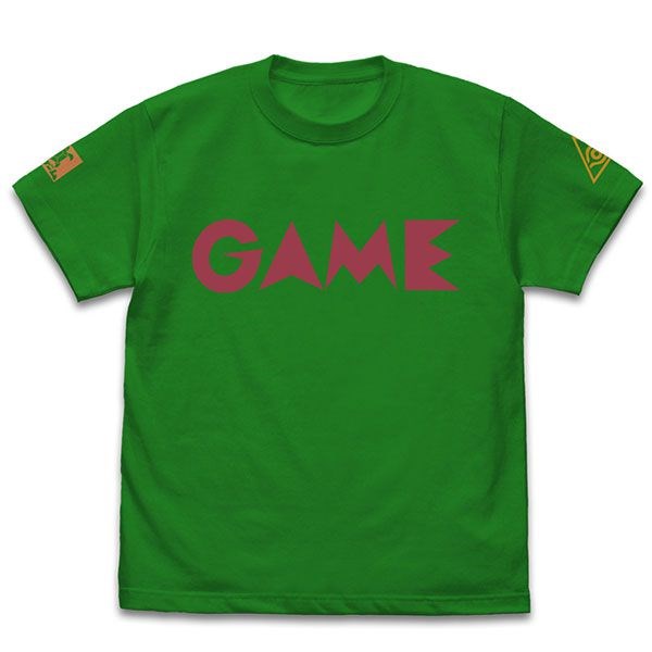 遊戲王 系列 : 日版 (大碼)「武藤雙六」遊戲店標誌 綠色 T-Shirt