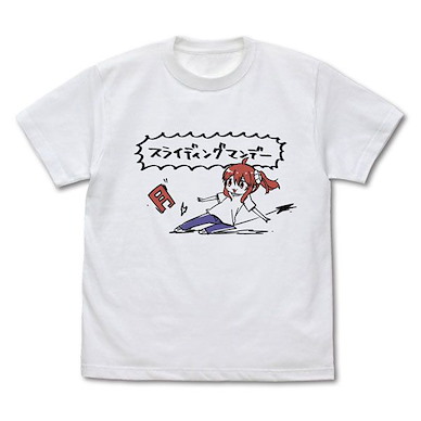 街角魔族 (中碼)「吉田優子」スライディングマンデー 白色 T-Shirt Sliding Monday T-Shirt /WHITE-M【The Demon Girl Next Door】