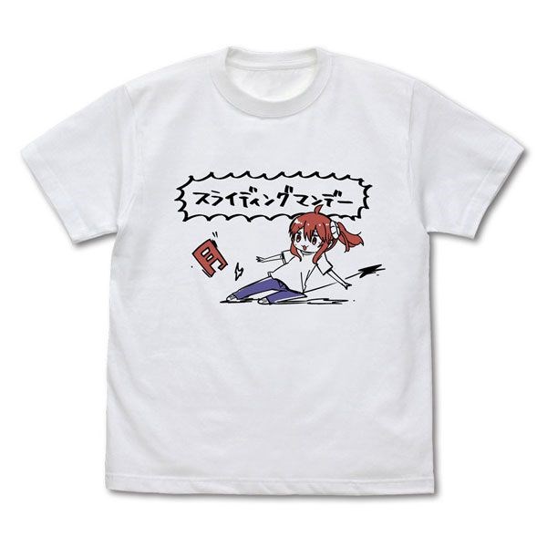 街角魔族 : 日版 (大碼)「吉田優子」スライディングマンデー 白色 T-Shirt