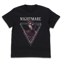 約會大作戰 : 日版 (細碼)「時崎狂三」NIGHTMARE 黑色 T-Shirt