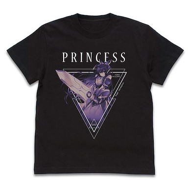 約會大作戰 (加大)「夜刀神十香」PRINCESS 黑色 T-Shirt Light Novel ver. [Princess] Tohka Yatogami T-Shirt /BLACK-XL【Date A Live】