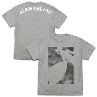 超人系列 (加大)「巴魯坦星人」混合灰色 T-Shirt Alien Baltan Silhouette T-Shirt /MIX GRAY-XL【Ultraman Series】