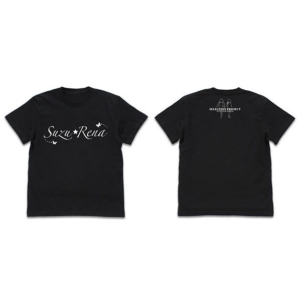 SELECTION PROJECT : 日版 (細碼)「Suzu☆Rena」黑色 T-Shirt
