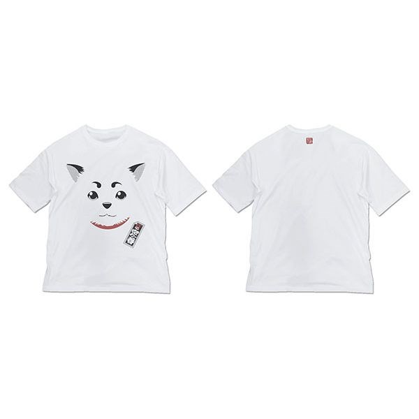 銀魂 : 日版 (大碼)「定春」寬鬆 白色 T-Shirt