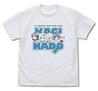 鍵等 (中碼)「KAGINADO」白色 T-Shirt T-Shirt /WHITE-M【Kaginado】