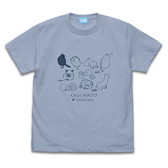 鍵等 (加大) 匙扣插圖 ACID BLUE T-Shirt Mascot T-Shirt /ACID BLUE-XL【Kaginado】