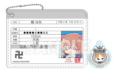 東京復仇者 「橘日向」なめ猫插圖 會員 證件套 Nameneko Membership Card Style Pass Case with Charm Tachibana Hinata & Mikeko【Tokyo Revengers】