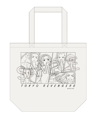 東京復仇者 手提袋 米白 Tote Bag Line Art【Tokyo Revengers】