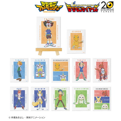 數碼暴龍系列 「數碼暴龍 + 馴獸師之王」Ani-Art 小型布畫 附畫架 (12 個入) "Digimon Series" & "Digimon Tamers" Ani-Art Mini Canvas Board (12 Pieces)【Digimon Series】