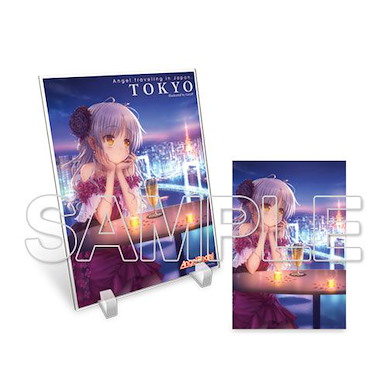 天使的脈動 「立華奏」~東京都~ 亞克力板 + 明信片 Acrylic Stand & Postcard Set Kanade Tachibana Tokyo Ver.【Angel Beats!】